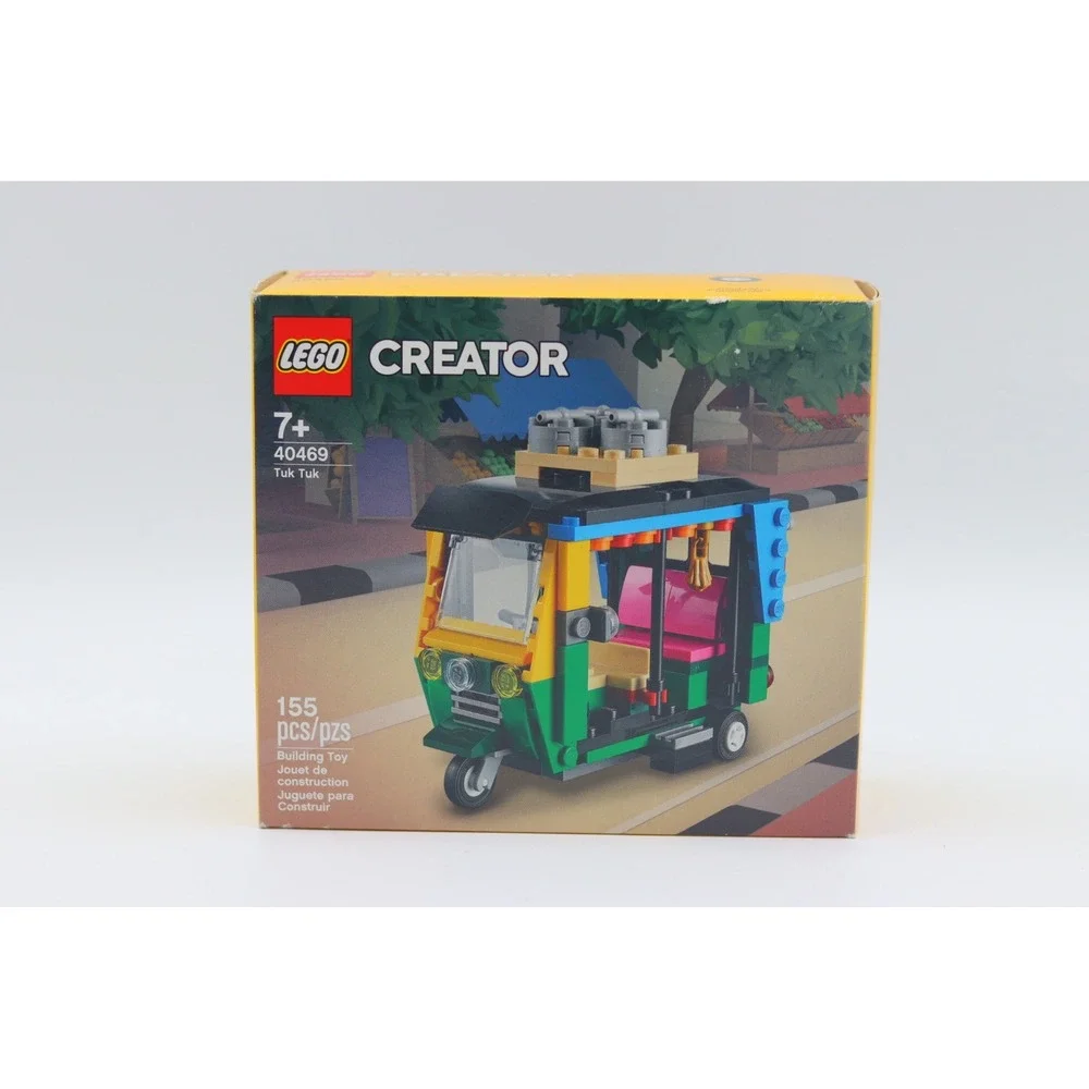 LEGO Creator 40469 Tuk Tuk Building Toy Set 155 Pieces New Sealed Rickshaw Taxi